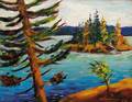 John Goossens CanadianAmerican b 1887 Morning on Lobstick Bay A Canadian View