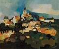 Guy Charon French b 1927 Hillside Landscape