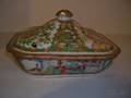 Rose Medallion Porcelain Covered Dish