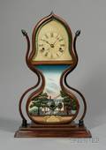Mahogany Acorn Clock by Forestville Manufacturing Company