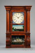 Miniature Mahogany SleighFront Shelf Clock by EO Goodwin