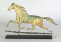 Copper swell bodied running horse weathervane 19th c