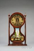 Mahogany Hourglass Shelf Clock by Joseph Ives