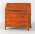 Pennsylvania Federal walnut slant front desk ca 1800