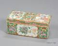 Rose Medallion Porcelain Brush Box
