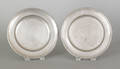 Pair of Baltimore pewter plates ca 1820