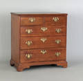 Pennsylvania Queen Anne walnut chest of drawers ca 1760