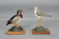 Carved and Painted Wood Duck and Greater Yellowlegs