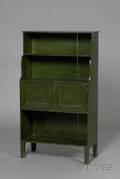 Diminutive Greenpainted Bookcase
