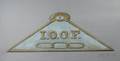 Large Carved and Painted Pine Odd Fellows Lodge Sign