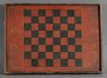 Painted Wooden Checkerboard