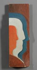 Carved and Painted Pine Panel Family Profile