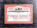 Five early stock certificates to include Boston  Albany RR Co