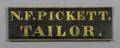 Painted Pine N F PICKETT TAILOR Trade Sign