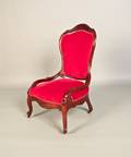 Victorian rosewood slipper chair