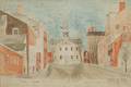 William Banton BritishAmerican active Early 19th Century A View of the Court House  Part of the Main St