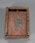 Pennsylvania Paintdecorated SlideLid Pine Spice Box