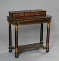 Diminutive Classical Rosewood Grainpainted and Gilt Stencildecorated Pier Table