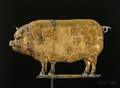 Molded and Gilded Copper Pig Weather Vane