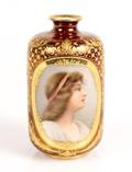 Royal Vienna Cabinet Portrait Vase By Wagner