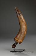 Engraved Powderhorn