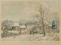 Currier  Ives publishers American 18571907 New England Winter Scene