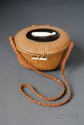 Nantucket Friendship Basket Purse and Biographical Booklet About the Maker