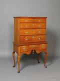 Queen Anne Maple High Chest of Drawers