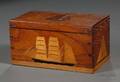 Inlaid Tea Caddy with Nautical Motif