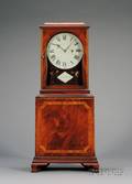 Federal Inlaid Mahogany Shelf Clock by Elnathan Taber
