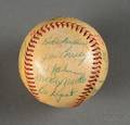 1954 New York YankeesWashington Senators Autographed Baseball