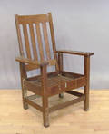 Stickley Bros oak armchair