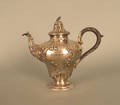 Rococo sterling silver teapot