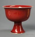 Copper Red Stem Bowl