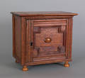 George I oak spice chest early 18th c