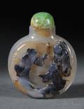 Shadow Agate Snuff Bottle