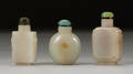 Three Jade Snuff Bottles