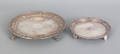 Two Baltimore repousse silver salvers mid 19th c
