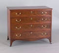 George III mahogany chest of drawers late 18th c