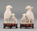 Pair of Agate Birds