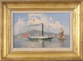 Oil on board ship portrait of the Majestic