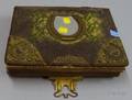 Late Victorian Brass and Mirrormounted Velvet Cabinet Card Portrait Photograph Album