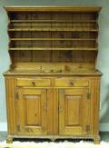 Country Pine TwoPart Stepback Cupboard