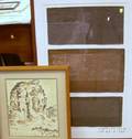 Lot of Five Framed Works on Paper