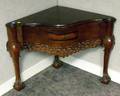 GeorgianStyle Carved Mahogany Corner Table