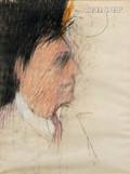 Richard Marshall Merkin American b 1938 Portrait of a Man in Profile