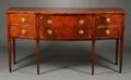 Irving  CassonAH Davenport Federalstyle Inlaid Mahogany Serpentine Sideboard