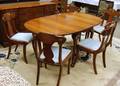 Eightpiece Drexel Cherry and Maple Dining Set