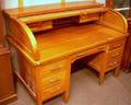 Standard Mahogany and Mahogany Veneer Rolltop Desk