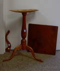Federal Birch and Cherry Tripod Candlestand